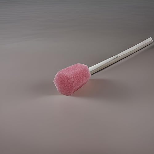 Miniatura 5 de 50 hisopos desechables para el cuidado bucal, color rosa, de 6 pulgadas, estériles, sin sabor, para limpieza de encías bucales, hisopos dentales