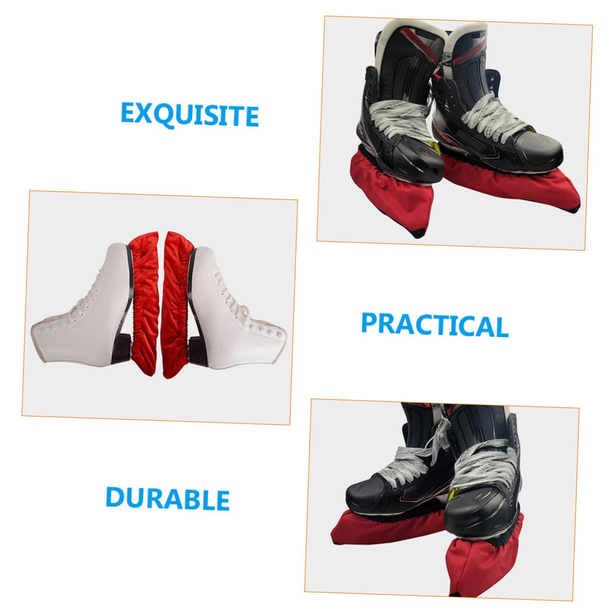 BESPORTBLE Lot De 3 Paires De Protège-Patins À roulettes Faciles À Installer