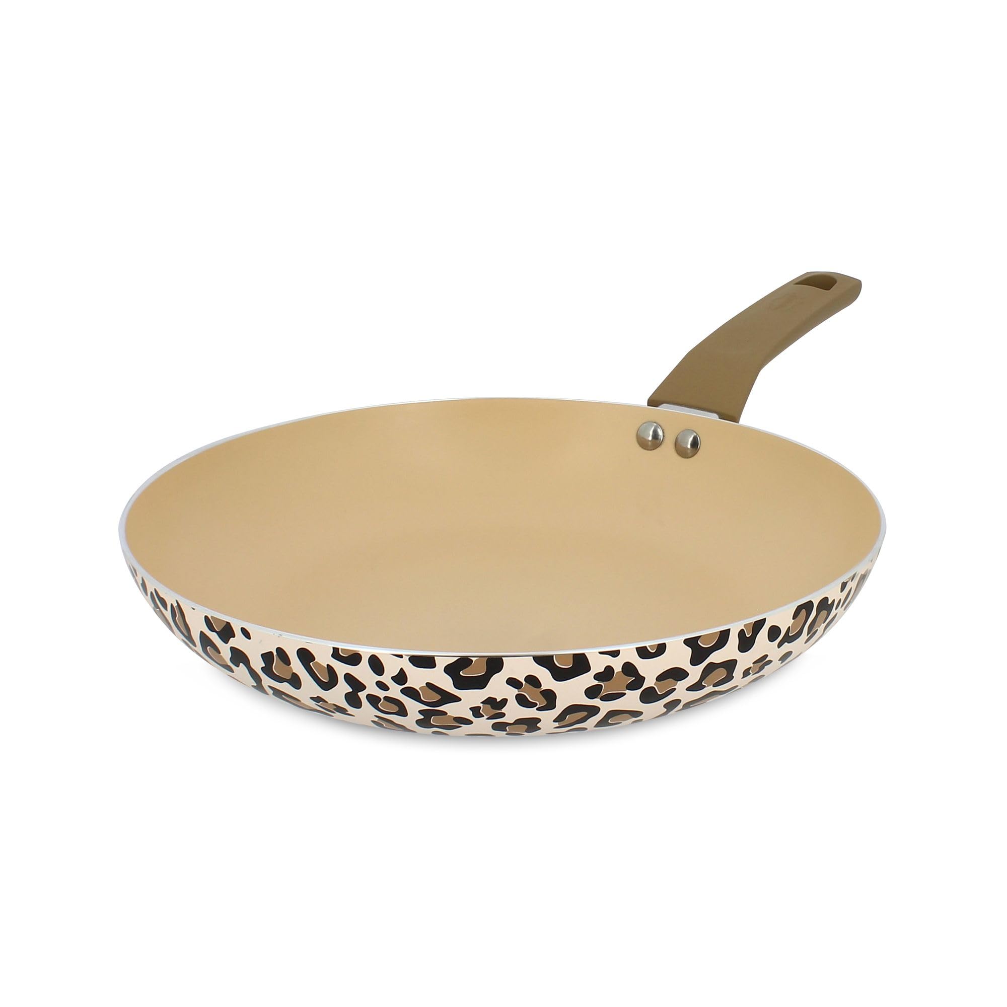 MENASTYL Léopard 28cm, poêle à frire, antiadhésif, induction, aluminium recyclé