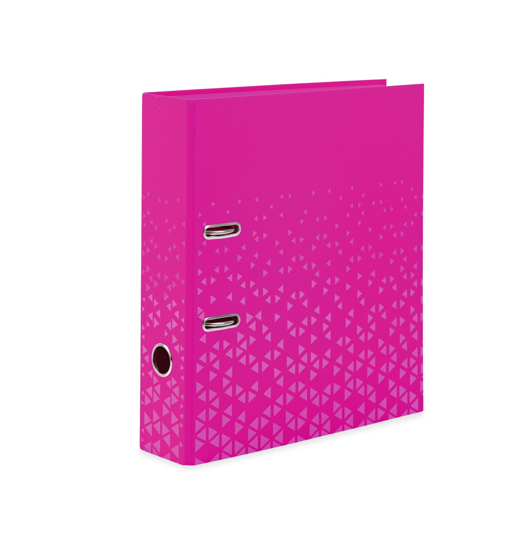 HERMA Ordner A4 Farbe Pink Set, 5 Stück, 7 cm breit, Kinder Ringordner mit Muster, einfarbiger Aktenordner mit glänzender Veredelung und Innendruck für Jungen und Mädchen
