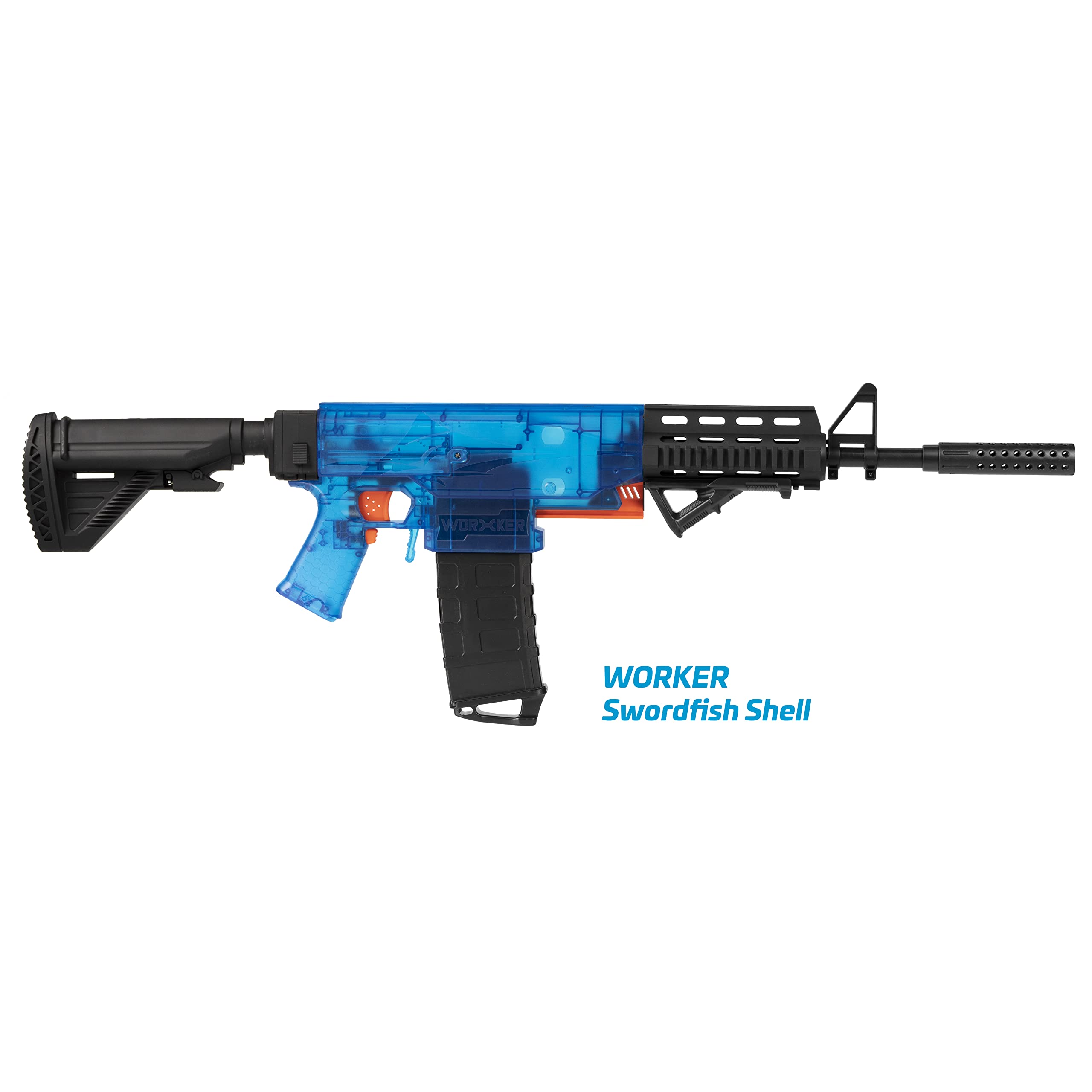 M4 Body Kit - Mod Upgrade Kit passend für NERF N-Strike Elite Phoenix CS-6 und Stryfe - 13-teiliges Set - schwarz - Blaster-Modding & Zubehör