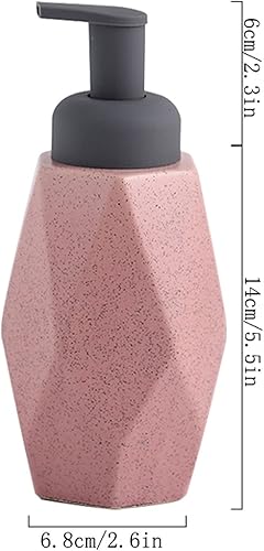 Miniatura 2 de Recipiente dispensador de líquido de cocina, botella de prensa de espuma, dispensador de jabón líquido de cerámica, botella de descarga de cerámica,