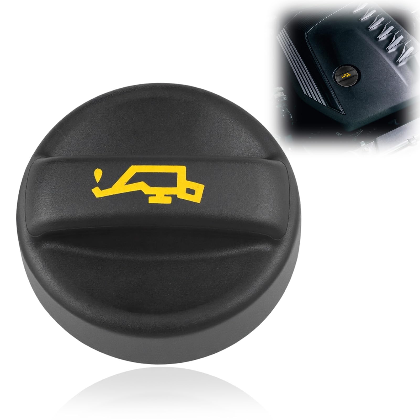 Tapón de Llenado de Aceite de Motor, 9670015080/9675477380 Tapón Depósito Refrigerante Compatible con C2 C3 C4 207 208 301 308 508 2008 3008 5008 Partner