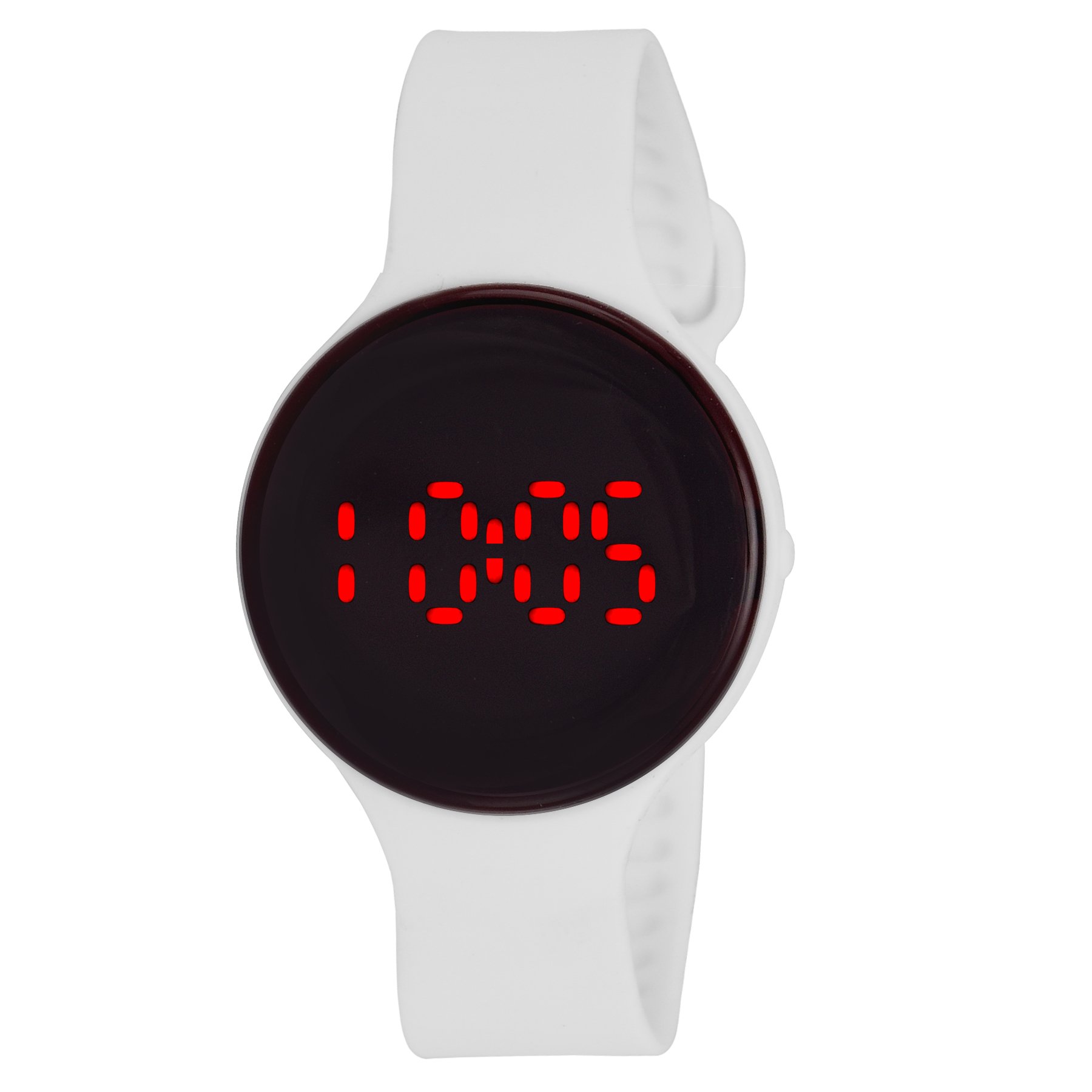 LEMONADE - White Color Round Shaped Unisex Silicone Digital LED Bracelet Band Wrist Watch for Kids, Boys, Men, Girls, Women (B079GYVLG4) Amazon Price History, Amazon Price Tracker