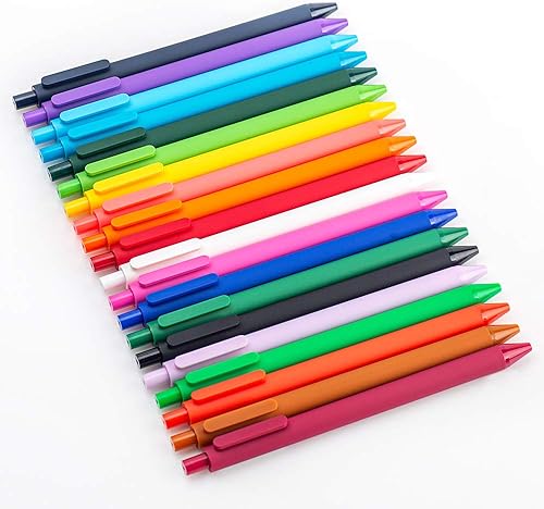 Miniatura 3 de KACO Bolígrafos de tinta de gel retráctil suaves al tacto, 0.5mm, punta fina