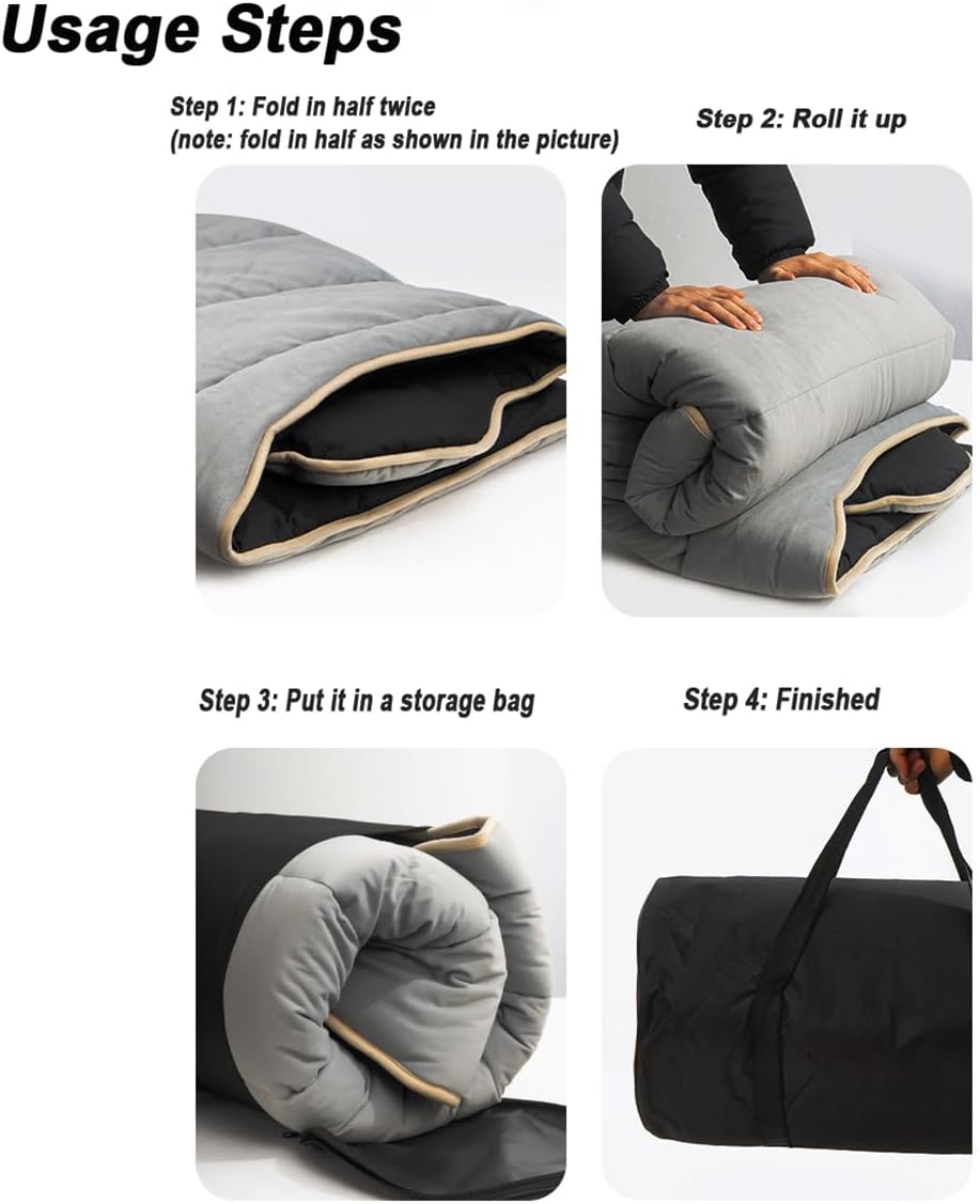 Foldable Car Trunk Mattress for Land Rover Defender 2020 2021 2022 2023 2024, Portable Thick Fiberfill Car Bed Pad Sleeping Pad for Outdoor Camping Road Trips