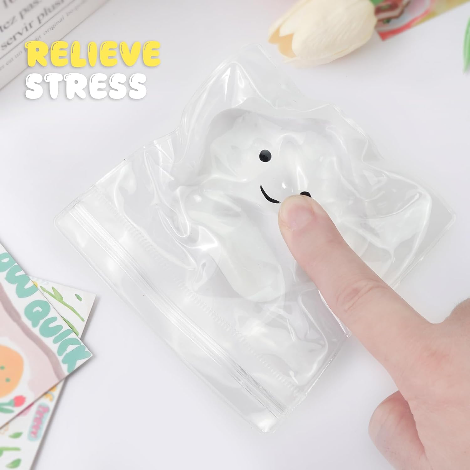 Taba Squishy Toys, Squeeze Toys Cat Paw Cute Kawaii ,Sticky Squishy Fidget Toys Silicone Squeeze Toy for Stress Relief,Cute Soft Toys,Best Gift for Anniversary (Star)