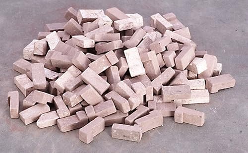 Esquinas de ladrillo en miniatura para casa de muñecas, mezcla marrón/125 ct #AAM0201C