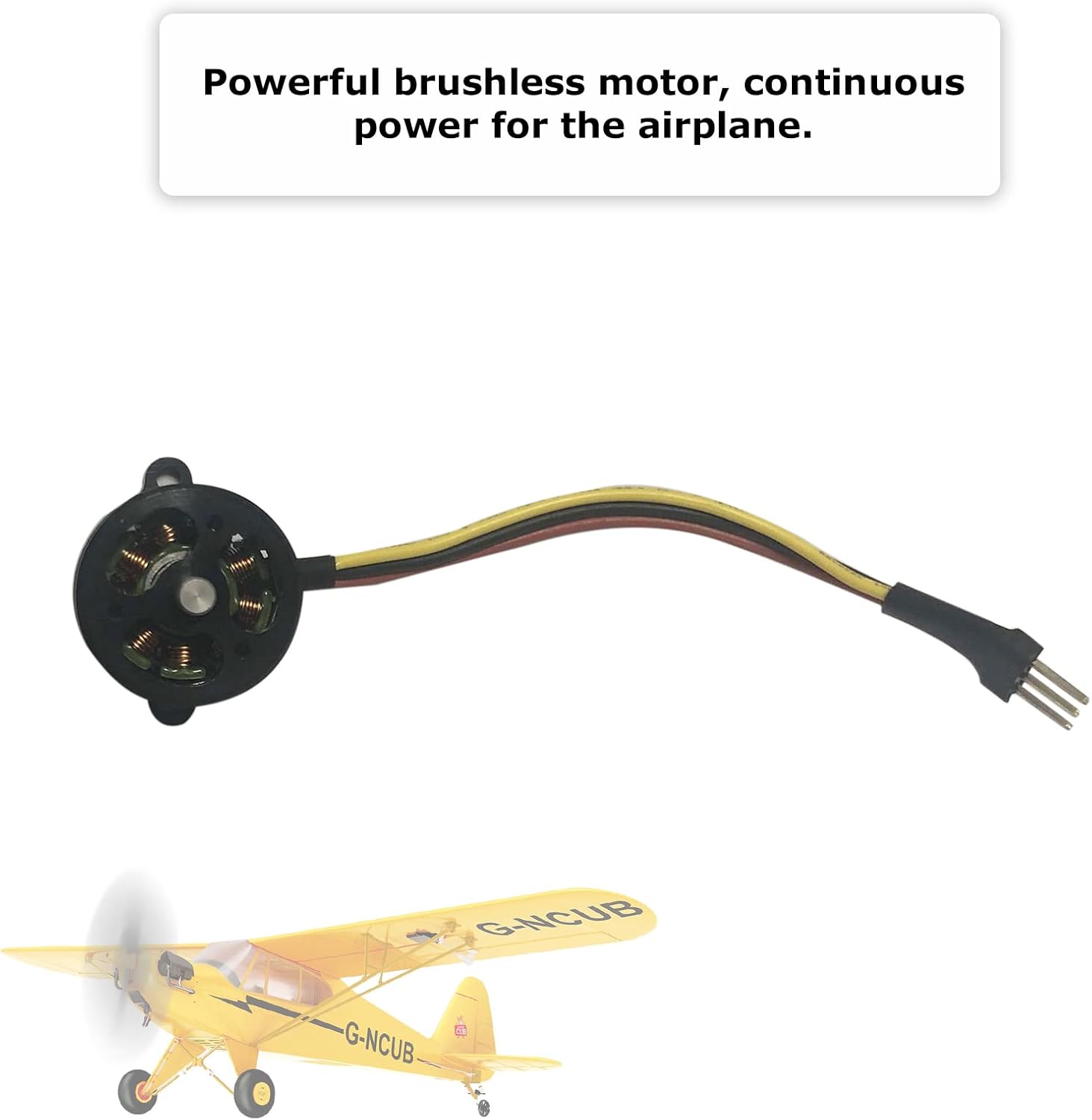 HUIOP XK A160 Servo, A430.010 XK A160 RC Airplane Brushless Motor 7.4V 2500KV Aircraft Spare Parts Glider Accessories