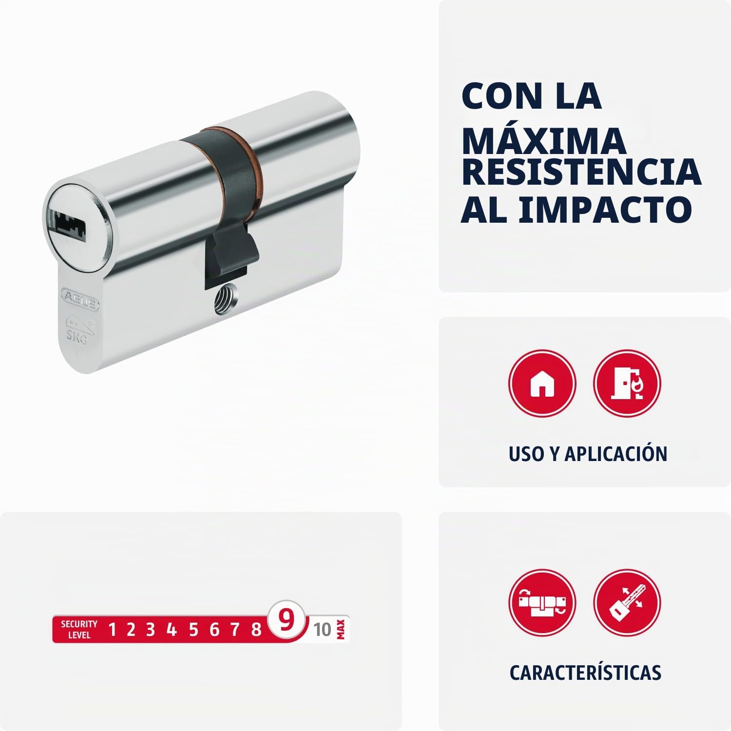 ABUS Cilindro de perfil XP20SN 40/55 - con tarjeta de seguridad y 3 llaves - 73739