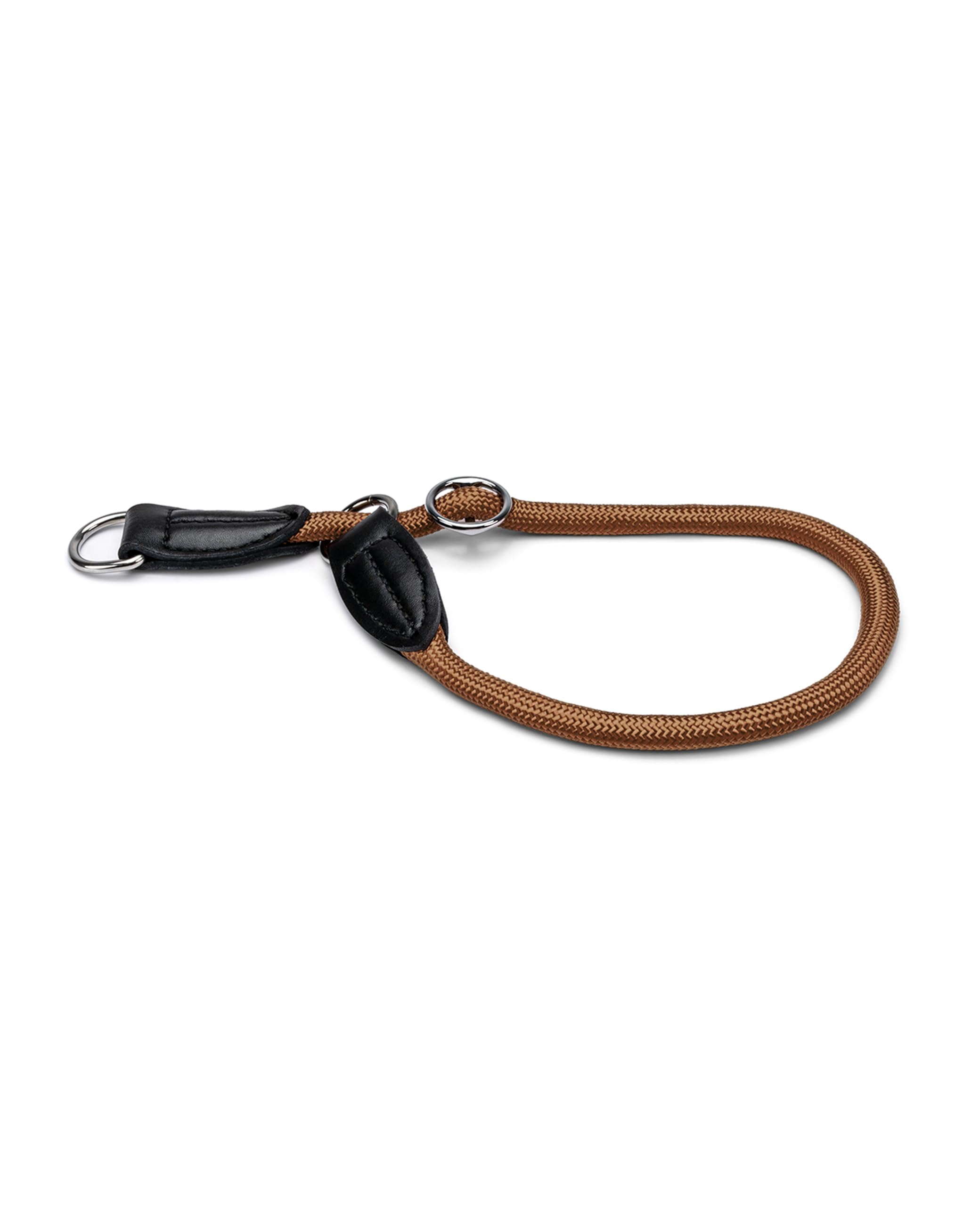 lionto Martingale Dog Collar, Length 35 cm, Thickness 0.8 cm, Brown