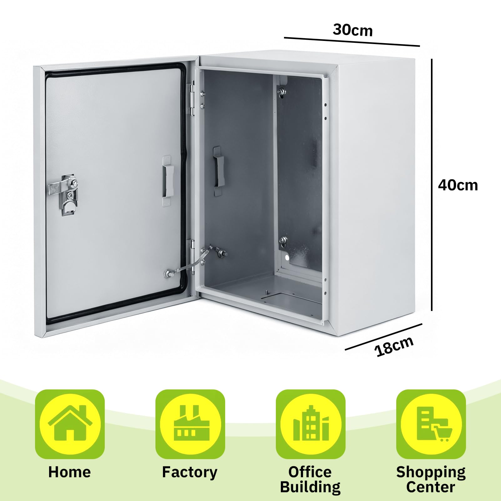 Caja de distribución resistente a la intemperie, caja de conexiones para dispositivos electrónicos con llave, IP50-55, resistente al agua y al polvo, caja de conexiones de pared para interiores y