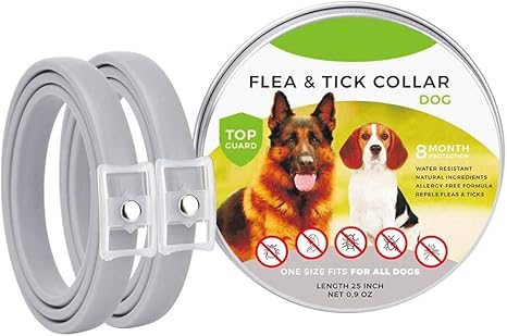 Amazon Co Jp ノミと犬のためのダニ首輪 1years保護 小中大ペットのための25インチのナチュラル犬アンチノミの首輪をアップグレード 2 Pack ホーム キッチン