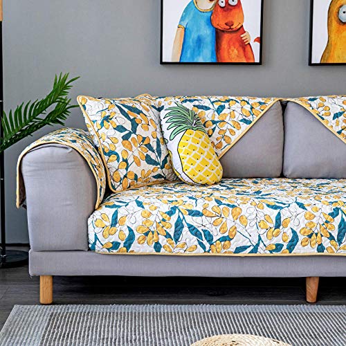 Housse de canapé en coton luxe antidérapante pour le salon