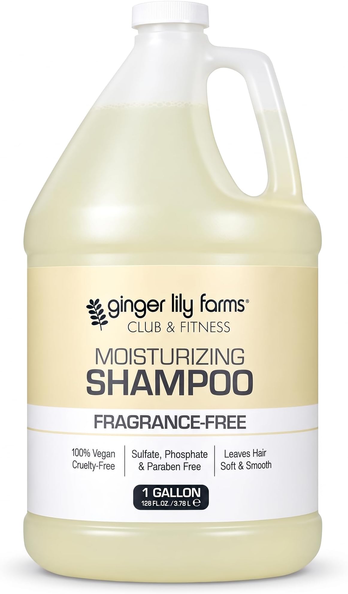 Ginger Lily Farms Club & Fitness Shampoo, 128oz, Fragrance Free
