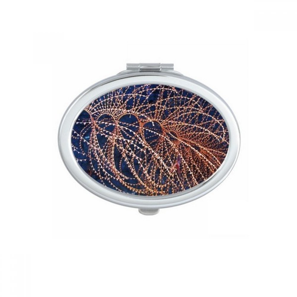 Miroir compact de poche ovale pour résoudre le manque de visibilité des retouches en extérieur