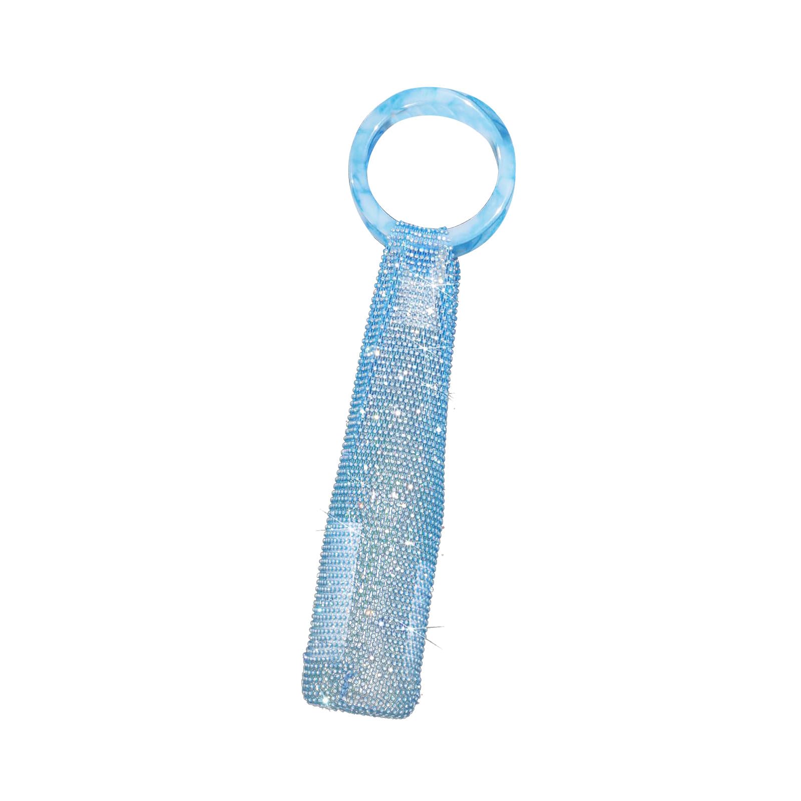 Tsophreniq Multi Functional Rhinestone Accented Holder with Handle for Outings Handcrafted Rhinestone