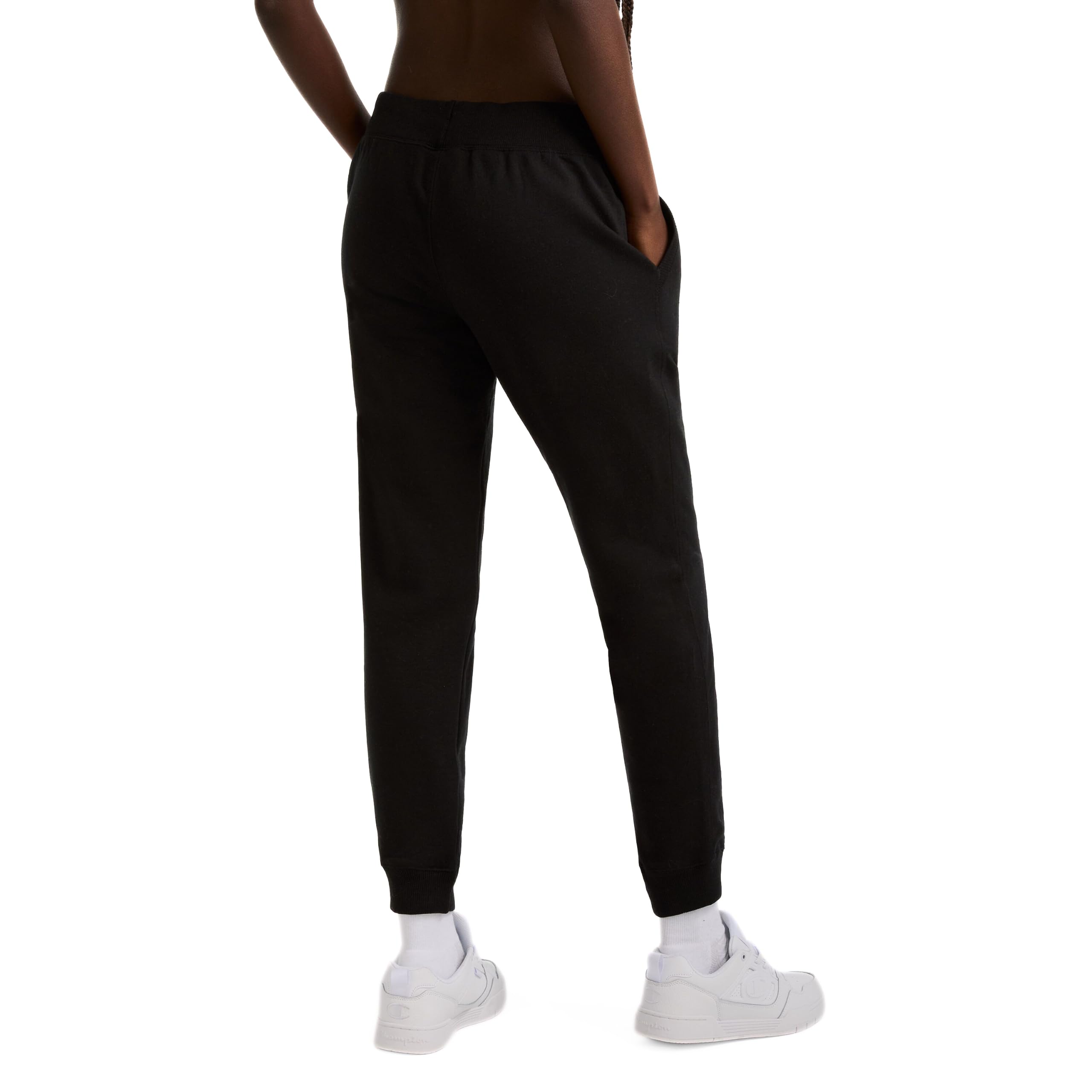 Champion - Champion Pantaloni da Jogging Powerblend da Donna con Logo Script, Pantaloni da Tuta Donna