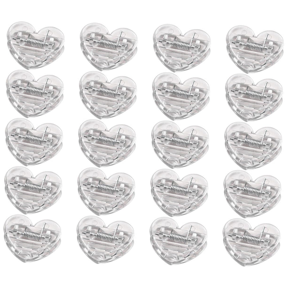 LALAFINA 160pezzi Clip Trasparenti Adorabili Fermagli per Documenti Decorazioni Natalizie e Accessori