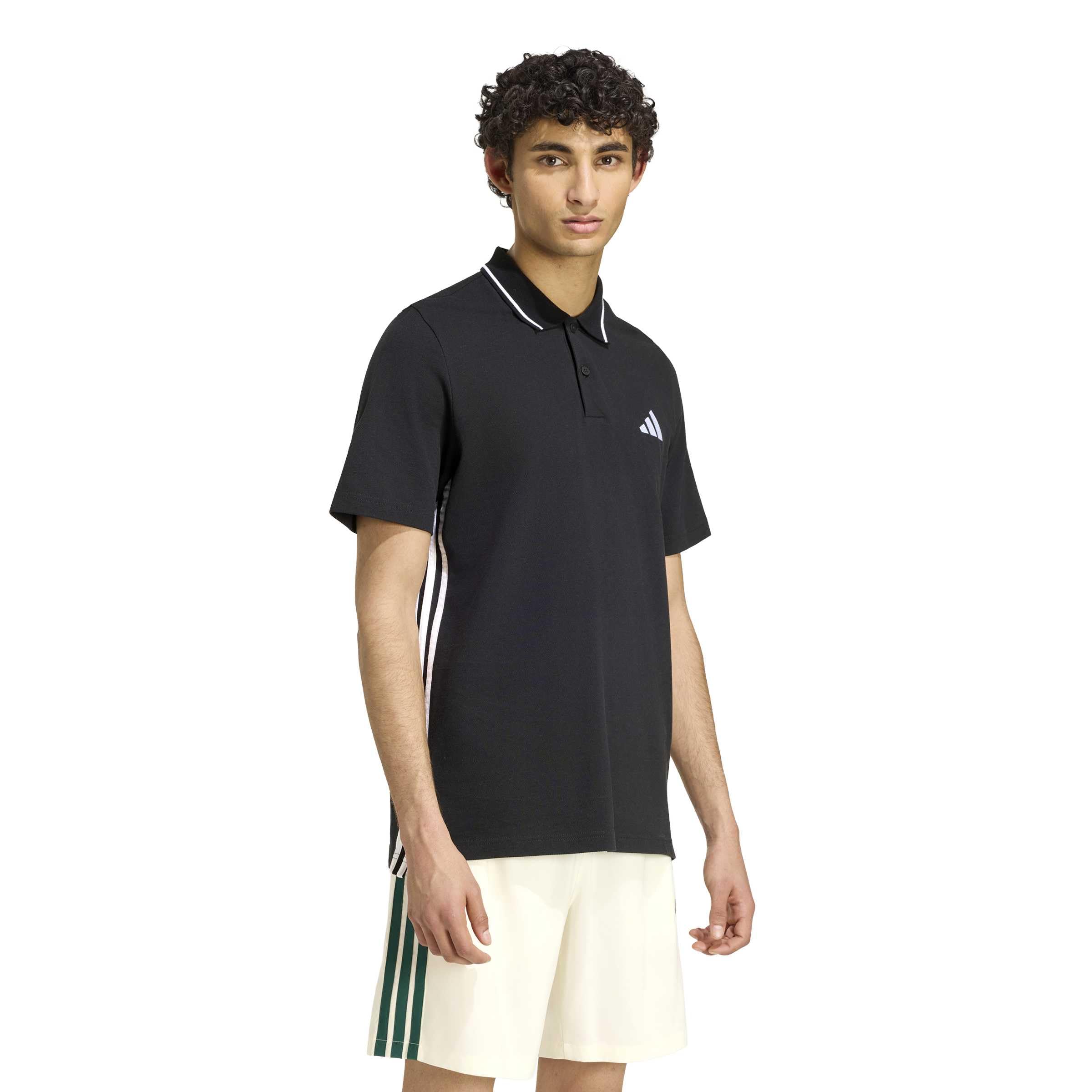 Adidas Essentials 3-Stripes Pique Polo Polo Uomo (Pacco da 1)