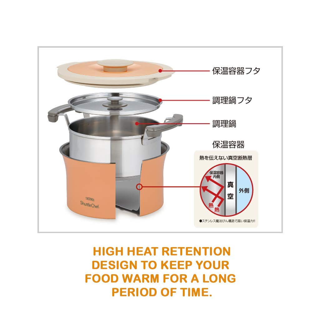 THERMOS - 新品　サーモス　シャトルシェフ　KBE-3001 ズッキーニ Amazon｜真空保温調理器シャトルシェフ ズッキーニ｜保温調理鍋