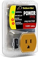 Vista 1 de Protector de sobretensión, protector de voltaje para electrodomésticos, salida de voltaje apagado, 110 V, 15 A, 2200 vatios