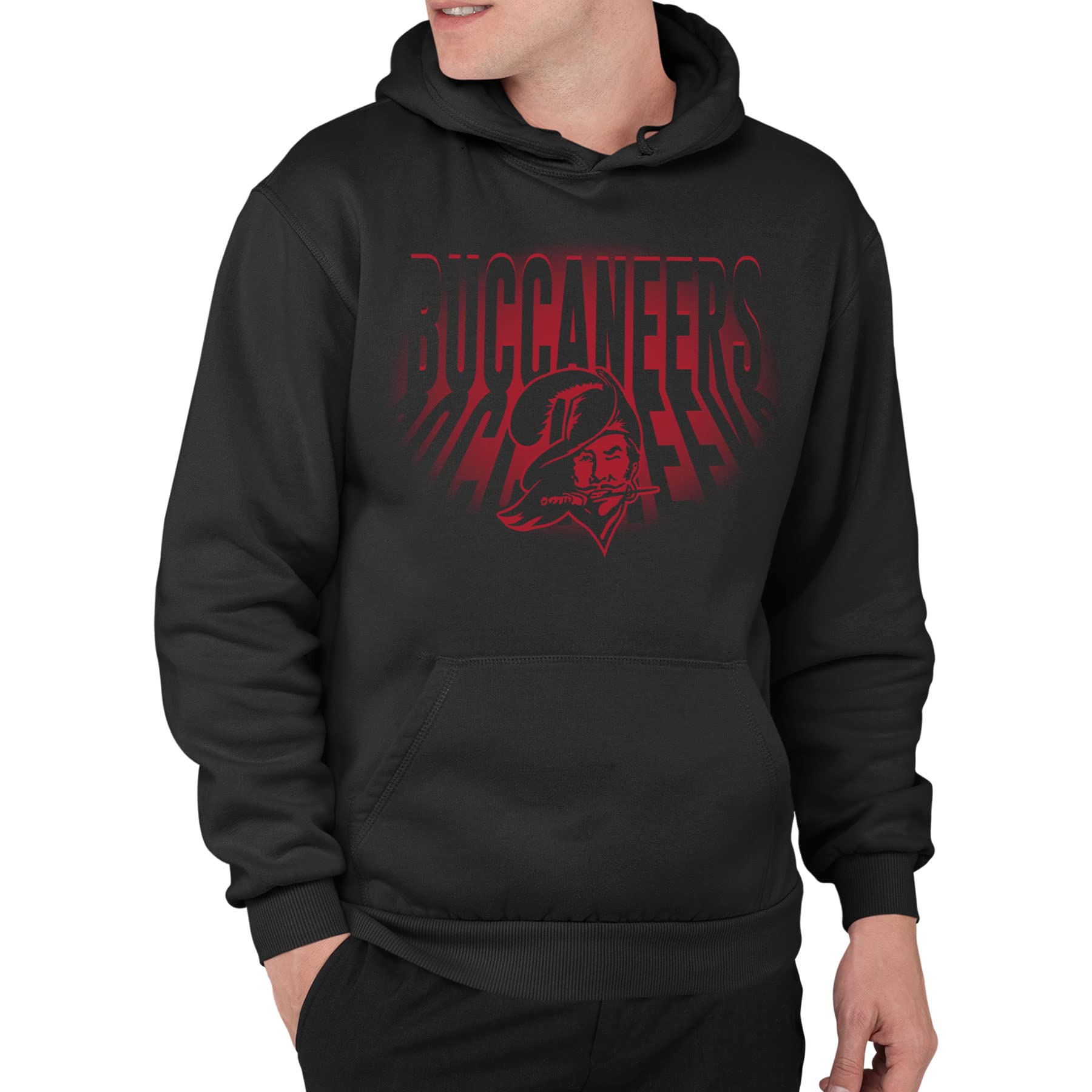 Junk Food Mens Team Spotlight Nfl Hoodie Sweatshirt, Black, XXL EU