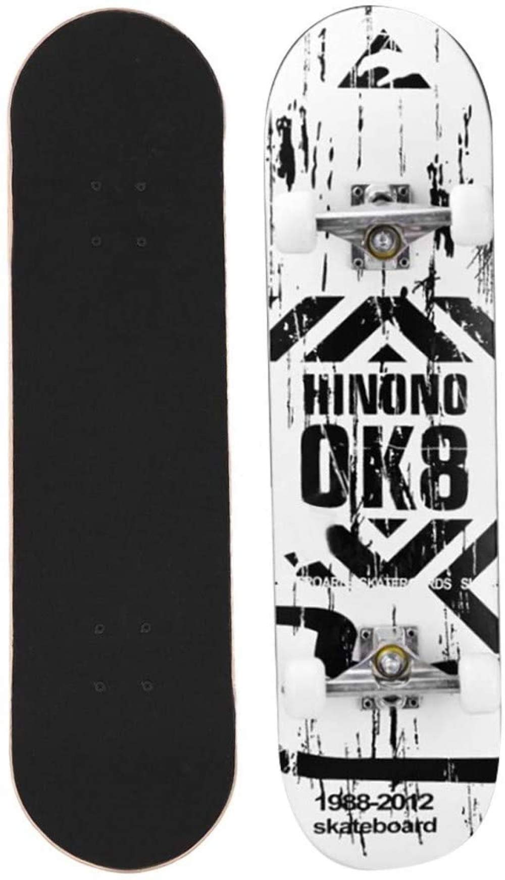 Planche à roulettes en bois d'érable pour enfants de 60 cm, motif de