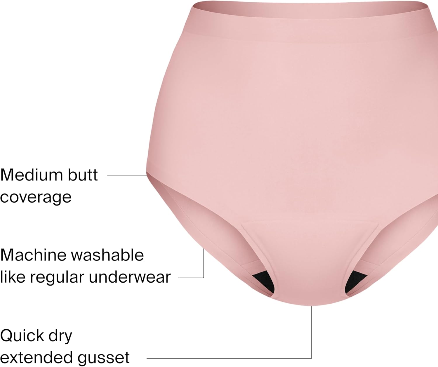 KNIX Super Leakproof High Rise Period Underwear for Women, Machine Washable, Reusable (1 Pack) - Image 4