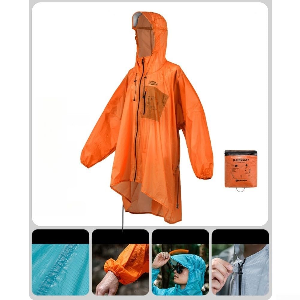 de Pluie PU5000 Imperméable Homme pour femme de Pluie PU5000(Red and orange)
