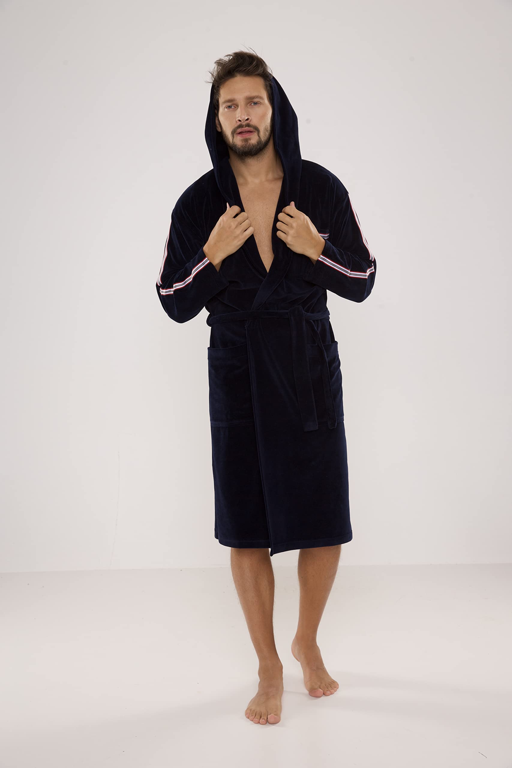 FOREX Lingerie élégant peignoir/robe de chambre en velours ou peignoir/robe de chambre sportif en coton. Fabriqué dans l'UE.