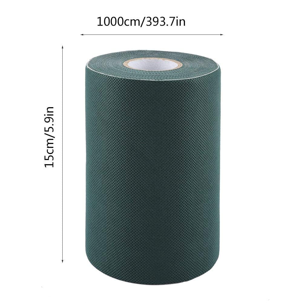 Tosuny Ruban Adhésif de Pelouse, 15 * 1000cm Artificiel Pelouse Auto-Adhésive Gazon Artificiel Reliant la Bande Ruban de Gazon synthétique imperméable, résistant aux intempéries