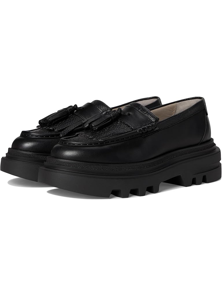 Black AllSaints Beth Tassel Loafers