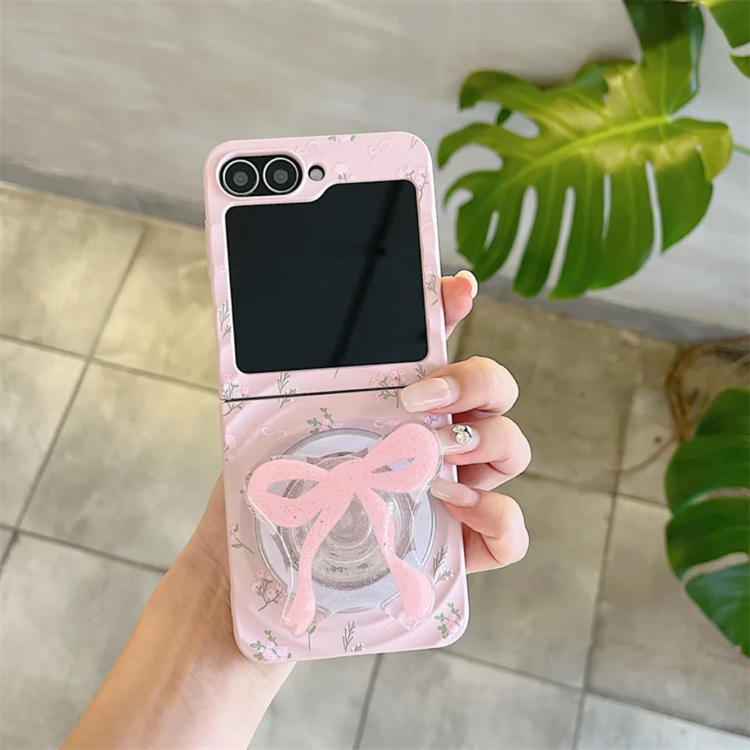 Coque pour Galaxy Z Flip4 anti-chute avec support et chaîne à nœud - 8