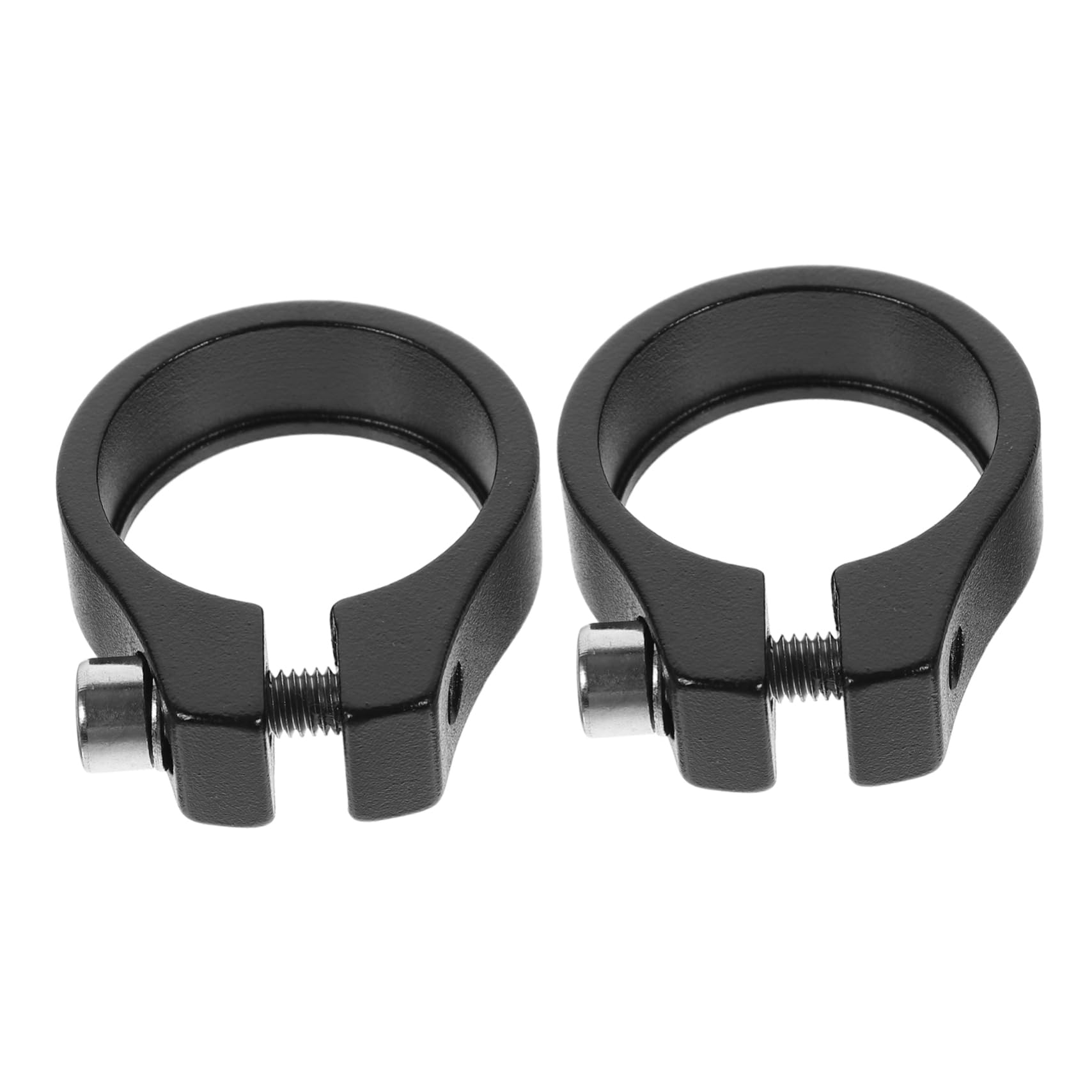 Abaodam 2Pcs Aluminium Alloy Bicycle Seatpost Tube Clamp Durable Seat Tube Clip for Easy DIY Installation Fit for Bikes