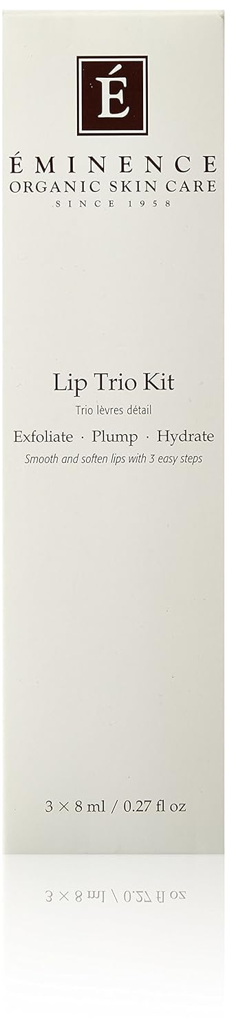 Eminence Organics Lip Trio, 0.27 fl oz. Eminence Organics Lip Trio, 0.27 fl oz.