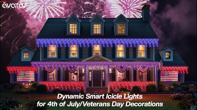 Avatar Controls Pro Smart Icicle Lights - 66ft 598 LEDs with Music