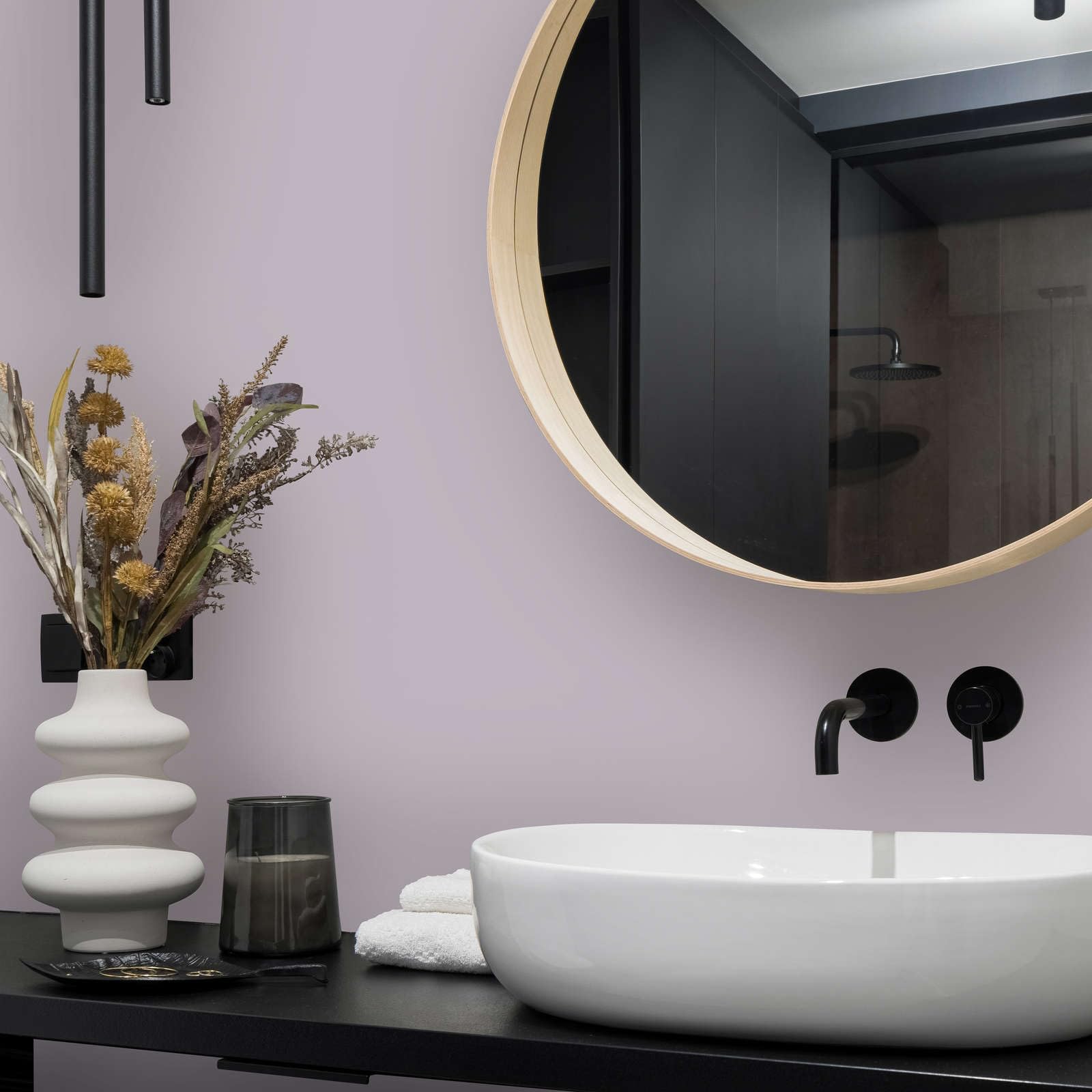 Pintura de emulsión líquida de lujo para interiores, 2,5 l, color morado