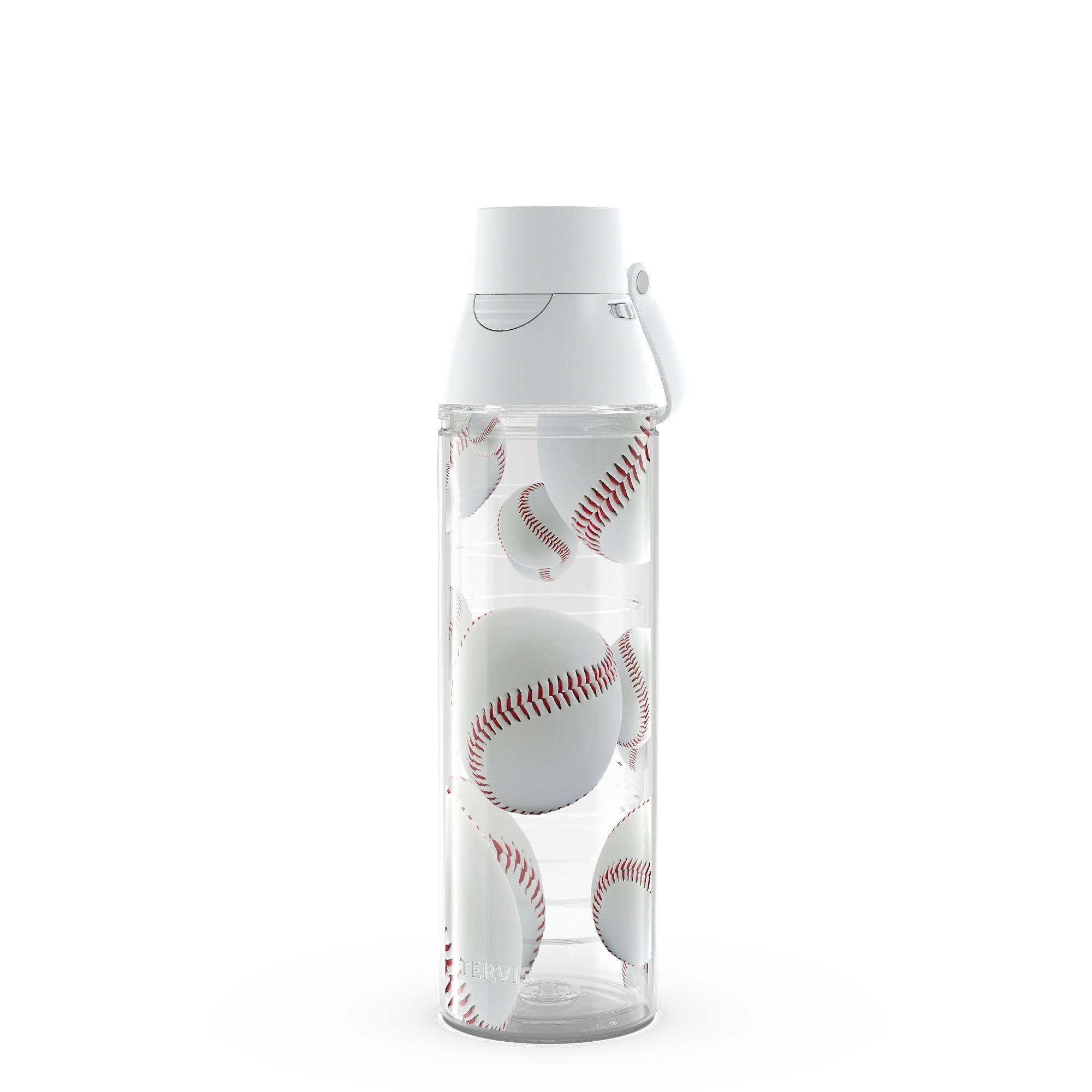 Tervis Classic Baseballs Red & Mitt Background Insulated Tumbler, 24Oz Venture Lite Water Bottle,