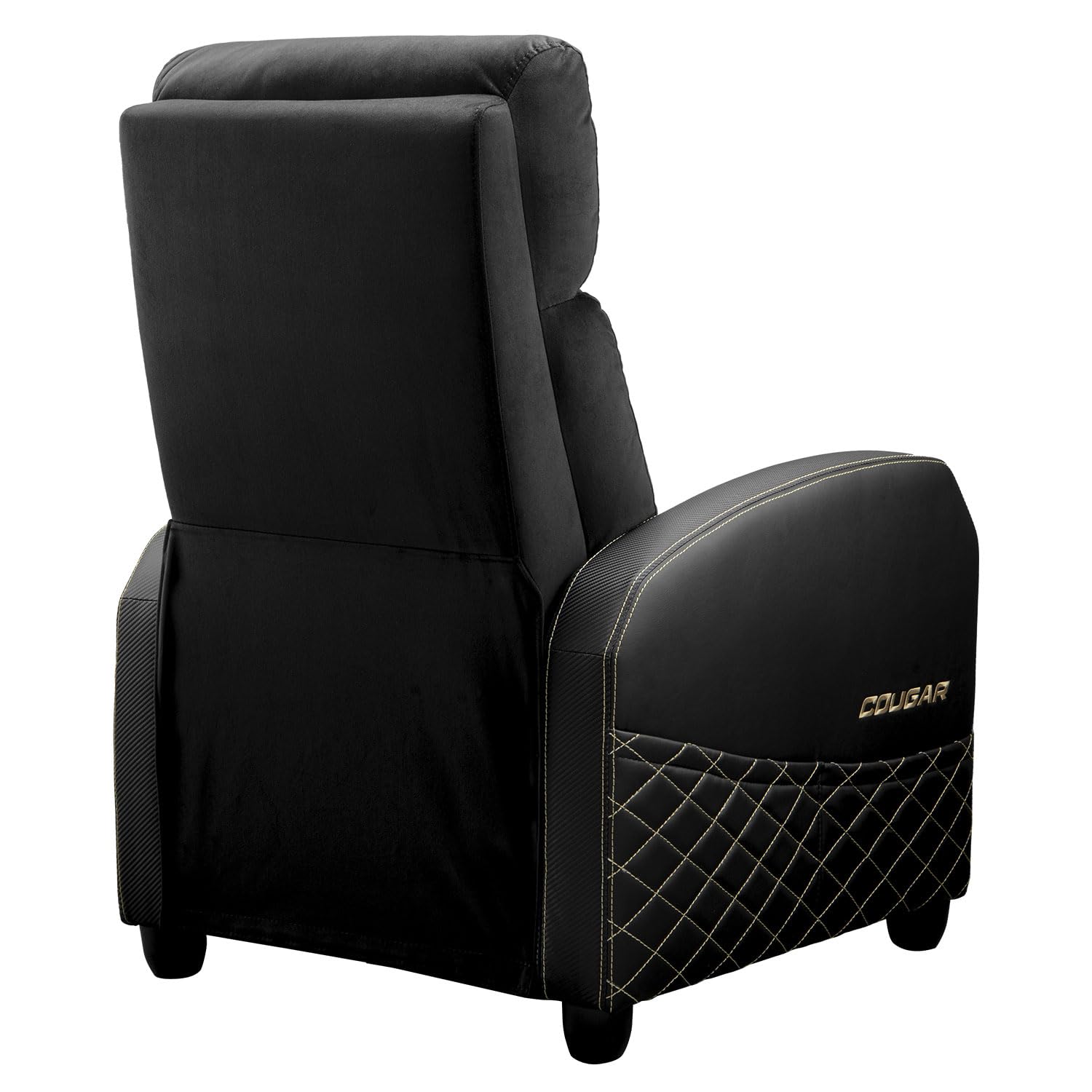 COUGAR Gaming | Fauteuil Gaming | Ranger Elite Royal - Hauteur de 100 cm - Largeur de 67 cm - Profondeur d'assise de 49 cm - Supporte jusqu'à 135 kg - Tissu Velours Respirant