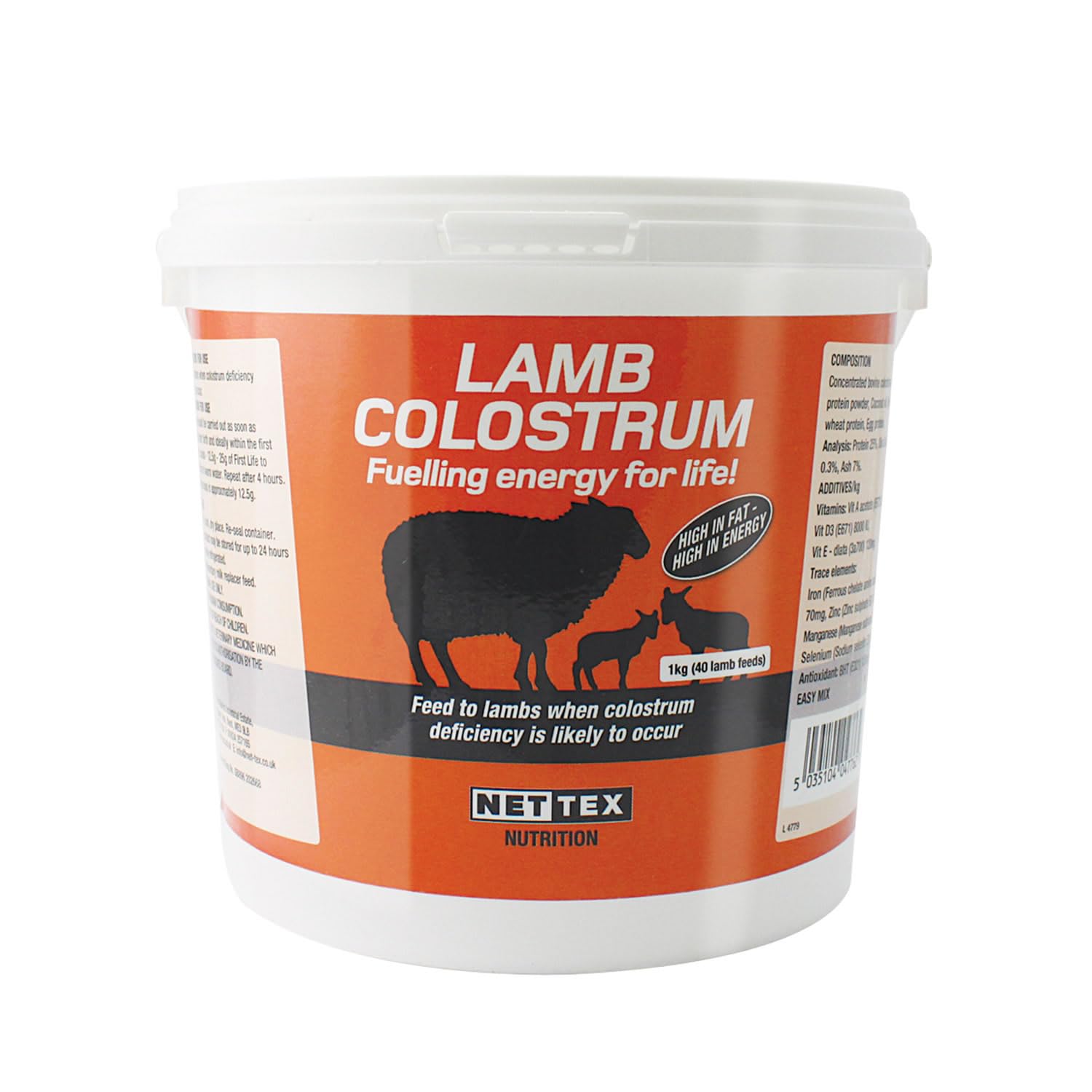 Net-Tex Lamb Colostrum - 1kg (40 lamb)