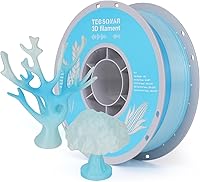 Vista 23 de Filamento Matte Rainbow PLA para Impresora 3D, 10 Carretes, Carrete de 1KG (2.2lbs) 1.75mm, Filamento Gradiente Multicolor a Granel para la mayoría