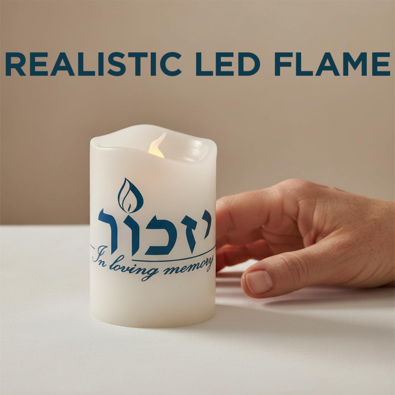 Rite Lite Cyw-1 2,5 cala w kolorze bezpłomieniowym LED Yizkor Memorial Candle - Zestaw 6 szt