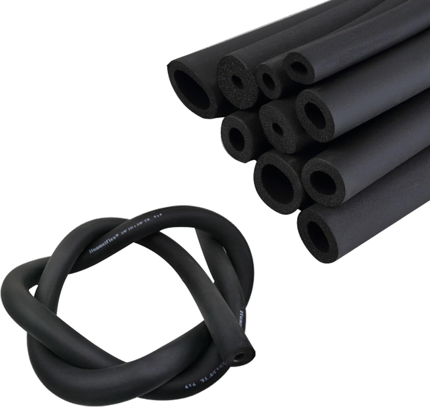 Amazon.co.jp エアコン 配管 パイプ断熱材 発泡パイプ断熱 170cm長い 6mmX 9mm 180cm長い 13mmX