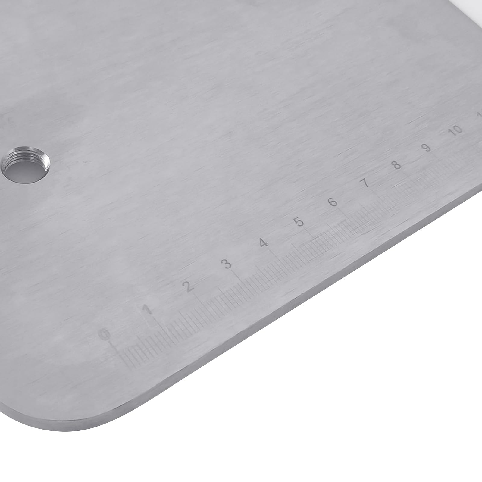 Station de pêche réglable en métal avec échelle de mesure intégrée, base de station de mouche portable