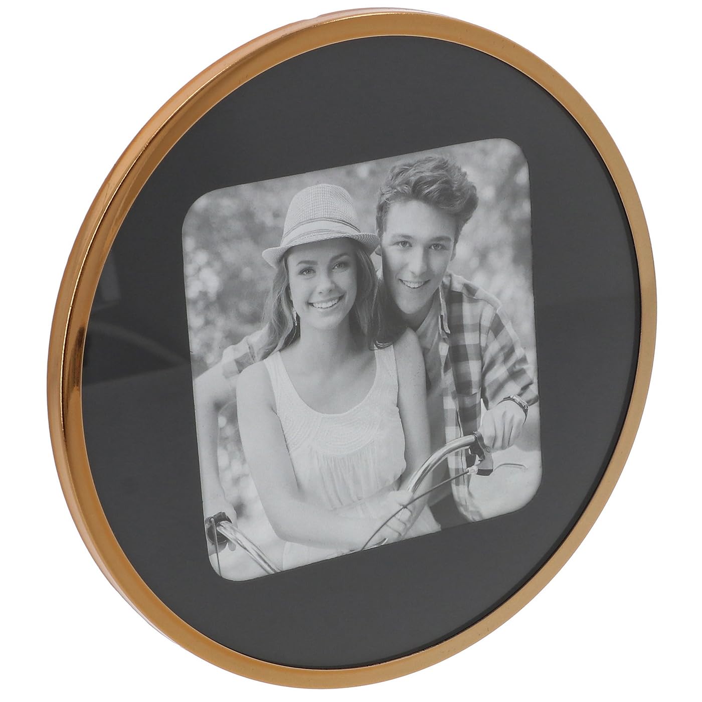 Shudehill Giftware Gold Silver & Curve Frames In Different Sizes, Shapes & Colours (, Round 4X4)