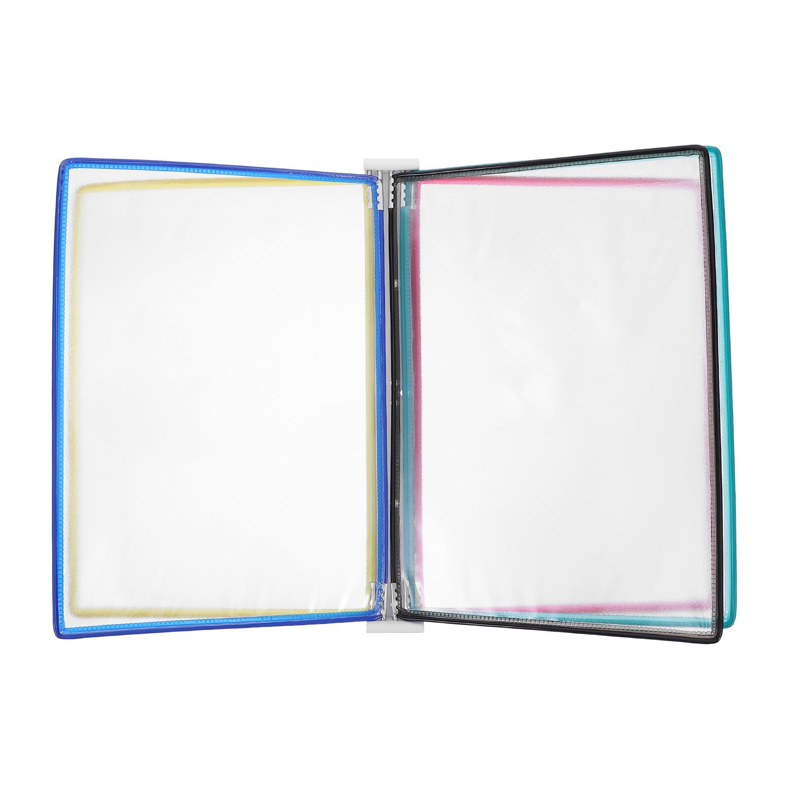 Referenzsystem-Wanddisplay – A4-Papierhalter mit 10 Fächern – Wandhalterung für Flipcharts, geeignet für Büro, Schule und Werkstatt