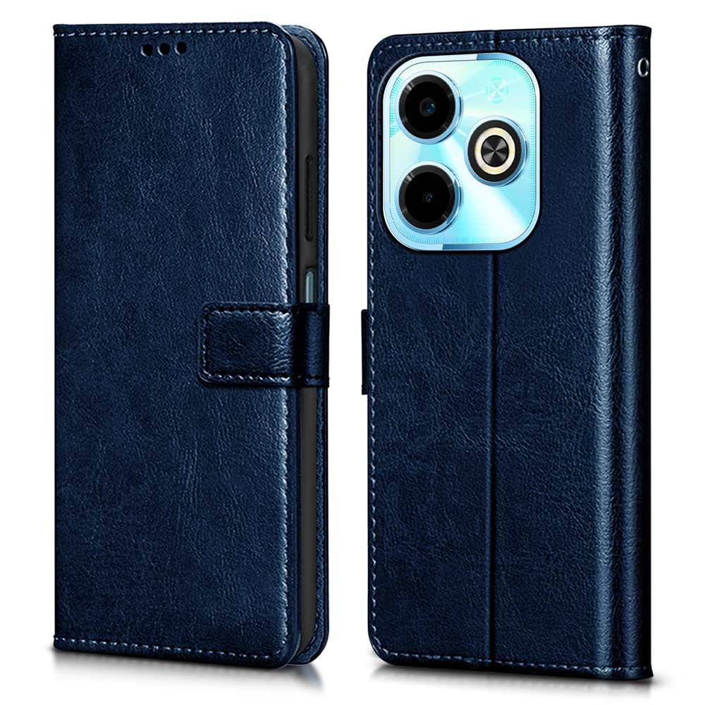 WOW IMAGINE Shock Proof Flip Cover Back Case Cover for Infinix Hot 40i (Flexible | Leather Finish | Card Pockets Wallet & Stand | Blue) (B0CW3J2FF7) Amazon Price History, Amazon Price Tracker