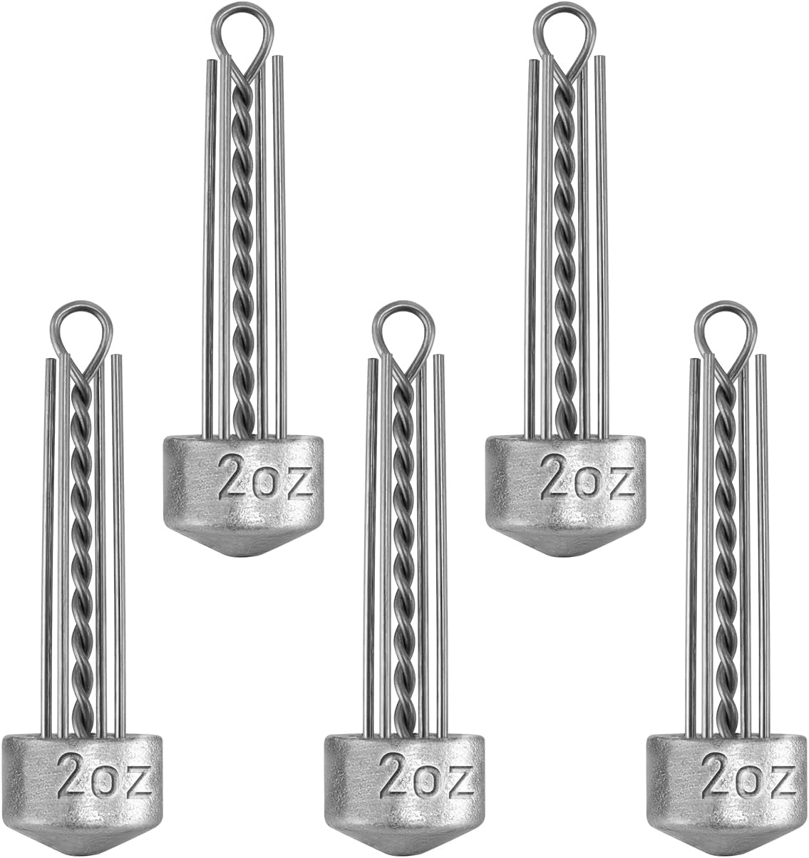 Dr.Fish 5pk Spider Sputnik Lead Sinker Saltwater Surf Fishing Weights