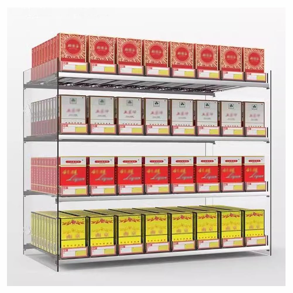 IBOWZ Acryl Riser Displayständer Ladenregale, rechteckiger Zigarettenetuihalter, Zigarettenständer, wandmontierter Zigarettenständer, für Supermärkte, Convenience-Stores und Geschäfte